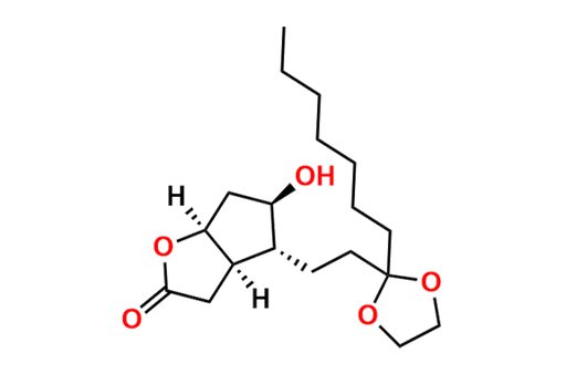 (3aR,4R,5R,6aS)-4-[3-(Ethyleneketal)decanyl]hexahydro-5-hydroxy-2H-cyclopenta[b]furan-2-one