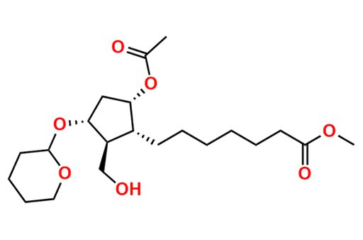 (1R,2S,3R,5S)-5-Acetyloxy-2-hydroxymethyl-3-tetrahydropyranyloxy-α-(phenylseleno)cyclopentanehepta…