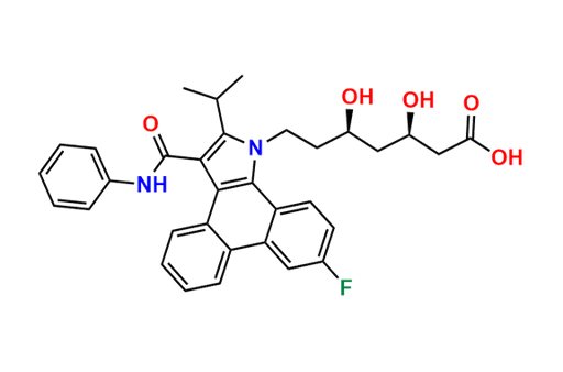 (3R,5R)-7-(9-Fluoro-2-isopropyl-3-(phenylcarbamoyl)-1H-dibenzo[e,g]indol-1-yl)-3,5-dihydroxyheptan…