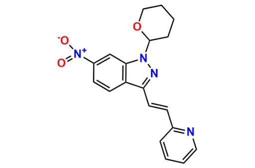 (E)-6-Nitro-3-(2-(pyridin-2-yl)vinyl)-1-(tetrahydro-2H-pyran-2-yl)-1H-indazole