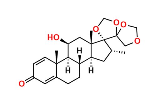 11β-Hydroxy-16α-methyl-17,20:20,21-bis(methylenedioxy)-pregn-1,4-dien-3-one