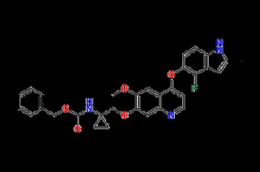 Benzyl (1-(((4-((4-fluoro-2-methyl-1H-indol-5-yl)oxy)-6-methoxyquinolin-7-yl)oxy)methyl)cyclopropy…