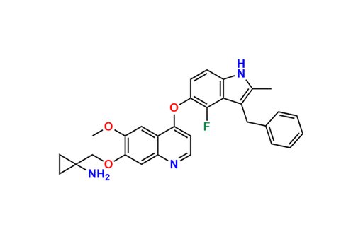 1-[[[4-[[4-Fluoro-2-methyl-3-(phenylmethyl)-1H-indol-5-yl]oxy]-6-methoxy-7-quinolinyl]oxy]methyl]c…