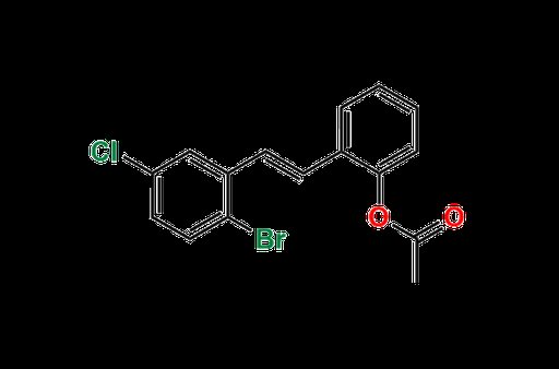 (E)-2-Acetoxy-2-bromo-5-chlorostilbene