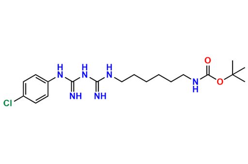 Tert-butyl (6-(3-(N-(4-chlorophenyl)carbamimidoyl)guanidino)hexyl)carbamate