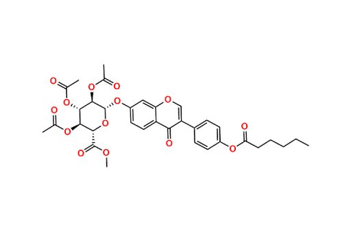 (2S,3R,4S,5S,6S)-2-((3-(4-(Hexanoyloxy)phenyl)-4-oxo-4H-chromen-7-yl)oxy)-6-(methoxycarbonyl)tetra…