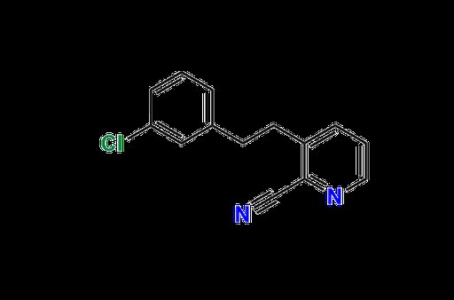 2-Cyano-3-(3-chlorophenylethyl)pyridine