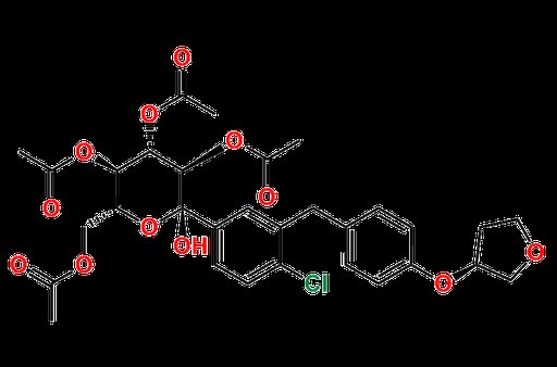 (2S,3R,4S,5R,6R)-6-(acetoxymethyl)-2-(4-chloro-3-(4-(((S)-tetrahydrofuran-3-yl)oxy)benzyl)phenyl)-…