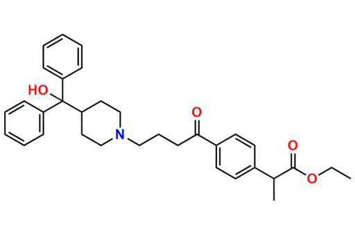 Ethyl 2-(4-(4-(4-(hydroxydiphenylmethyl)piperidin-1-yl)butanoyl)phenyl)propanoate