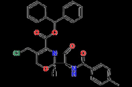 Benzhydryl (6R,7S)-3-(chloromethyl)-7-(4-methylbenzamido)-8-oxo-5-oxa-1-azabicyclo[4.2.0]oct-2-ene…