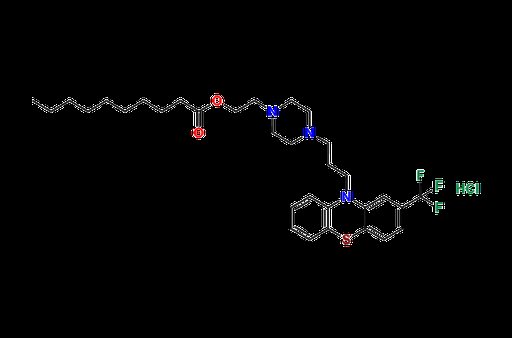 2-(4-(3-(2-(Trifluoromethyl)-10H-phenothiazin-10-yl)propyl)piperazin-1-yl)ethyl decanoate Hydrochl…