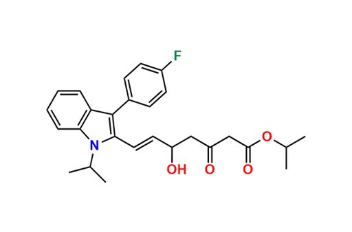 Isopropyl (E)-7-(3-(4-fluorophenyl)-1-isopropyl-1H-indol-2-yl)-5-hydroxy-3-oxohept-6-enoate