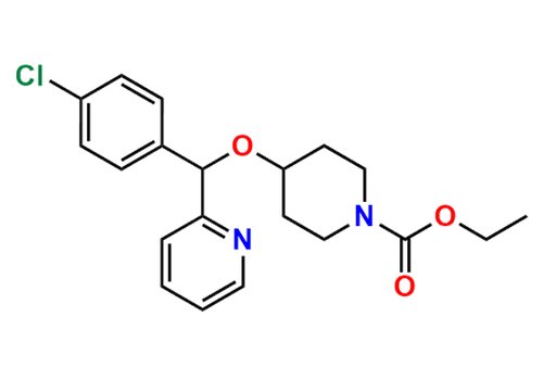4-[(4-chlorophenyl)(2-pyridyl)methoxy]piperidine-1-carboxylic acid ethyl ester