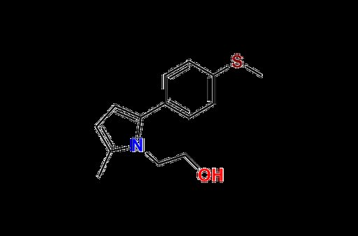 2-(2-Methyl-5-(4-(methylthio)phenyl)-1H-pyrrol-1-yl)ethan-1-ol