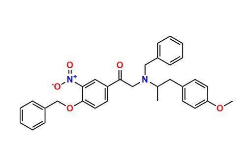 2-(Benzyl(1-(4-methoxyphenyl)propan-2-yl)amino)-1-(4-(benzyloxy)-3-nitrophenyl)ethan-1-one