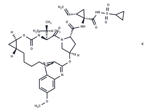 Grazoprevir potassium salt