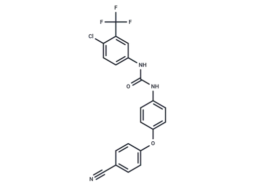 1-(4-Chloro-3-(trifluoromethyl)phenyl)-3-(4-(4-cyanophenoxy)phenyl)urea
