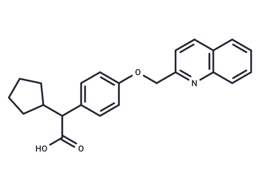 α-Cyclopentyl-4-(2-quinolinylmethoxy)benzeneacetic acid