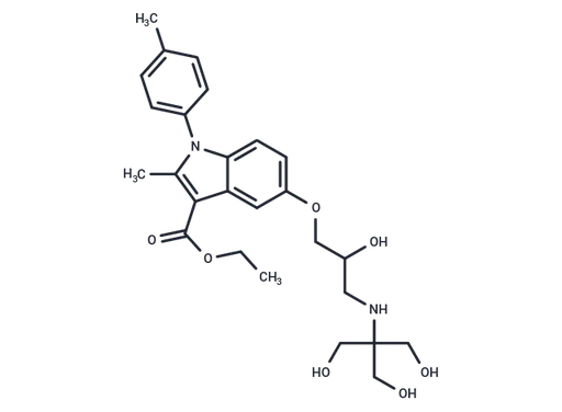 1H-Indole-3-carboxylic acid, 5-[2-hydroxy-3-[[2-hydroxy-1,1-bis(hydroxymethyl)ethyl]amino]propoxy]…
