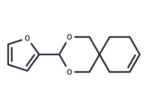 2,4-Dioxaspiro(5.5)undec-8-ene, 3-(2-furanyl)-