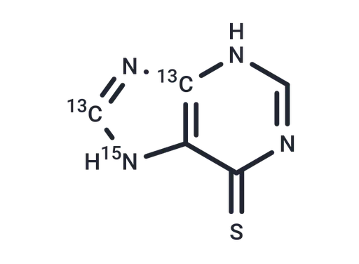 6-Mercaptopurine-13C2,15N