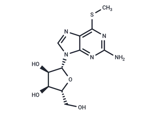2-Amino-6-methythio-9-(β-D-ribofuranosyl)-9H-purine