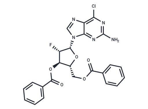 2-Amino-6-chloropurine -9-β-D-(2'-deoxy-3',5'-di-O-benzoyl-2'-fluoro)arabinoriboside