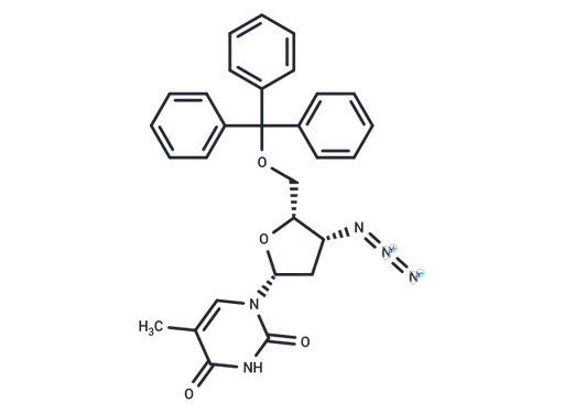 1-(3-β-Azido-2,3-dideoxy-5-O-trityl-β-D-threopenta-furanosyl)thymine