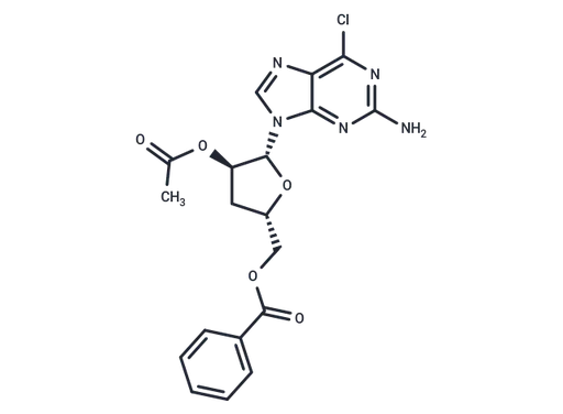 2-Amino-6-chloro-9-(3-deoxy-2-O-acetyl-5-O-benzoyl-β-D-ribofuanosyl)-9H-purine