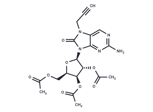 2-Amino -7-propargyl-7,8-dihydro-8-oxo-9-(β-D-2,3,5-tri-O-actyl-xylofuranosyl)purine