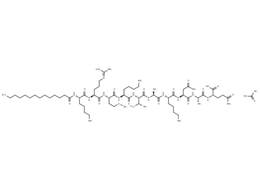 Pep2m, myristoylated acetate