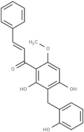 2',4'-Dihydroxy-3'-(2-hydroxybenzyl)-6'-methoxycha