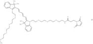 N-(m-PEG4)-N'-(PEG3-Mal)-Cy5