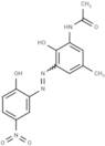 Acetamide, N-(2-hydroxy-3-(2-(2-hydroxy-5-nitrophenyl)diazenyl)-5-methylphenyl)-