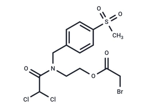 Acetic acid, bromo-, 2-((dichloroacetyl)((4-(methylsulfonyl)phenyl)methyl)amino)ethyl ester