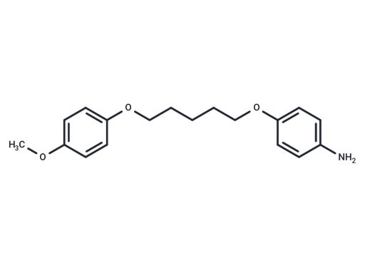 Aniline, p-(5-(p-methoxyphenoxy)pentyloxy)-