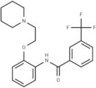 Benzamide, 2-(2-(1-piperidinyl)ethoxy)-N-(3-(trifluoromethyl)phenyl)-