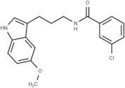 Benzamide, 3-chloro-N-(3-(5-methoxy-1H-indol-3-yl)propyl)-