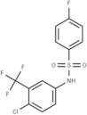 Benzenesulfonamide, N-(4-chloro-3-(trifluoromethyl)phenyl)-4-fluoro-