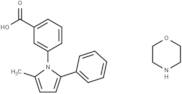 Benzoic acid, m-(2-methyl-5-phenylpyrrol-1-yl)-, compd. with morpholine (1:1)