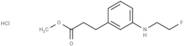 Hydrocinnamic acid, 3-(2-fluoroethylamino)-, methyl ester, hydrochloride