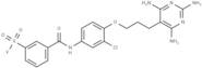 m-((3-Chloro-4-(3-(2,4,6-triamino-5-pyrimidinyl)propoxy)phenyl)carbamoyl)benzenesulfonyl fluoride