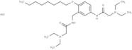 m-Acetotoluidide, 2-(diethylamino)-α-(2-(diethylamino)acetamido)-4'-(octyloxy)-, dihydrochloride