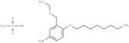 Methanesulfonic acid, compd. with α-(ethylthio)-4-(octyloxy)-m-toluidine (7CI)