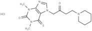 Theophylline, 7-(2-oxo-4-piperidinobutyl)-6-thio-, hydrochloride