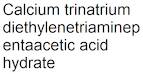 Calcium trinatrium diethylenetriaminepentaacetic acid hydrate