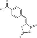 4-[(2,4-dioxo-1,3-thiazolidin-5-ylidene)methyl]benzoic acid