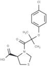 (4R)-3-[2-(4-chlorophenoxy)-2-methylpropanoyl]-1,3-thiazolidine-4-carboxylic acid