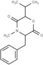 2,5-Morpholinedione, 4-methyl-6-(1-methylethyl)-3-(phenylmethyl)-