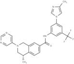 (S)-4-methyl-N-(3-(4-methyl-1H-imidazol-1-yl)-5-(trifluoromethyl)phenyl)-2-(pyrimidin-5-yl)-1,2,3,4-tetrahydroisoquinoline-7-carboxamide